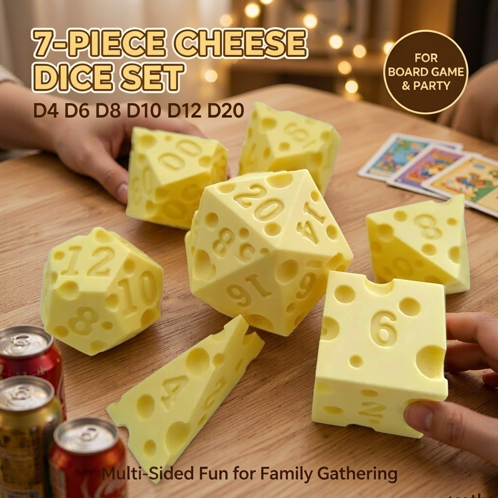 Conjunto De Dados De Queijo Ir - Board Game Live avaliação e preço